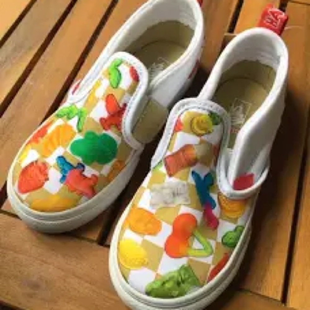 VANS X HARIBO SLIP-ON'S.